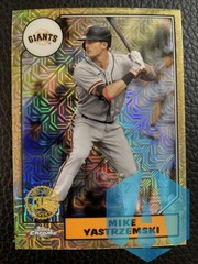2022 Topps Chrome 35th anniversary Mike Yastrzemski Gold Mojo T87C-41
